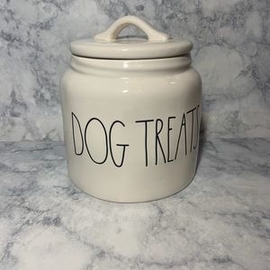 Rae Dunn DOG TREATS Canister With Lid.